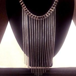 Evening drop down necklace